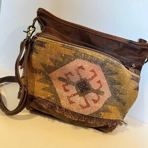 Myra Bag, canvas & leather, handbag/crossbody